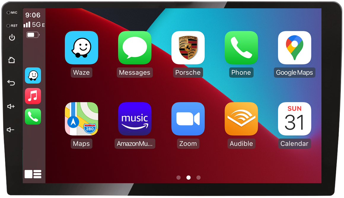 LNX-900 Universal 9" CarPlay 4x45W Linux